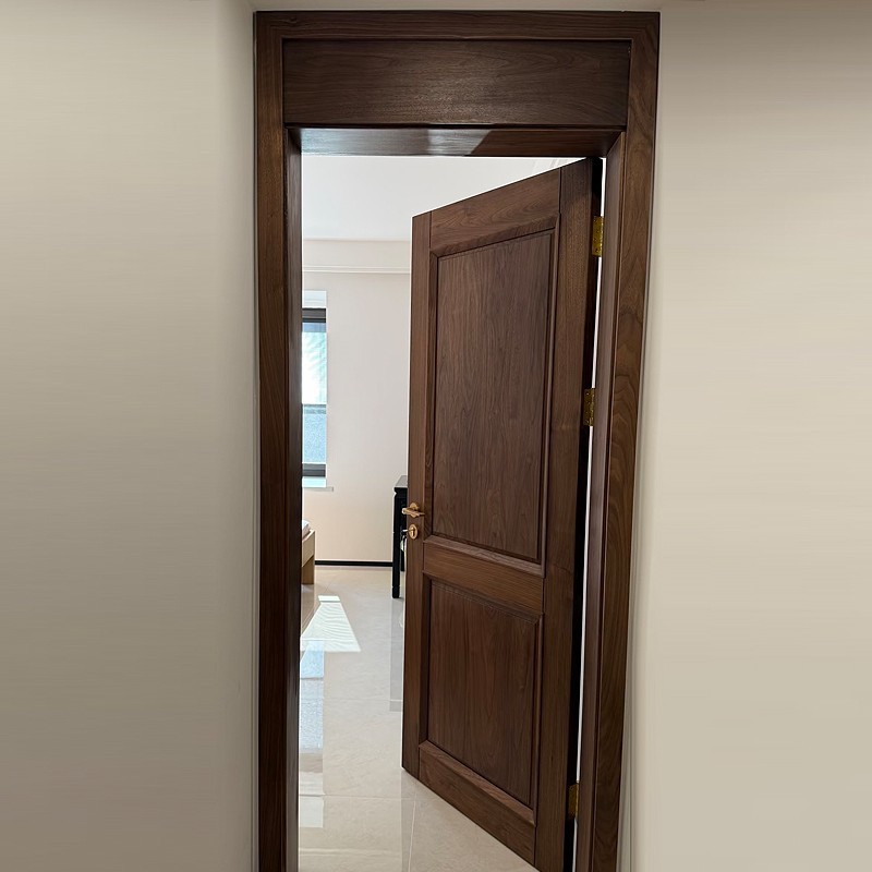 Streamed Line Walnut Solid Door suppliers
